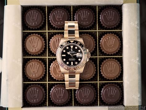 rolex chocolate candy|preowned rolex with chocolate interior.